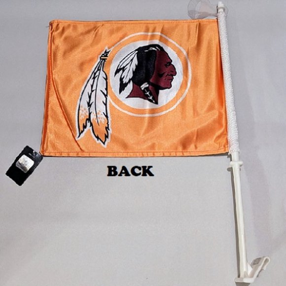 🏈🆕 WASHINGTON REDSKINS DOUBLE SIDED CAR FLAG - HOME-AWAY DESIGN - NFL - MEN - Picture 3 of 3